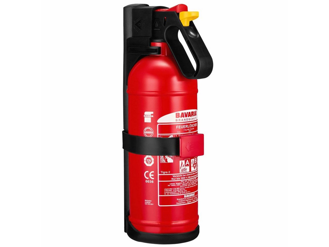 BAVARIA Brandschutz Pulver-Feuerlöscher Tigra 2, Pulver, Aufladegerät von BAVARIA Brandschutz