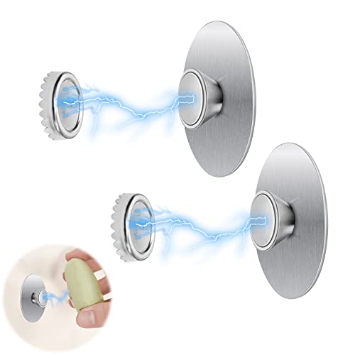 BAVUNV Seifenmagnethalter, 2 Stück Edelstahl Seifenhalter Magnet Ohne Bohren, Magnetischer Seifenhalter Geeignet für Duschen Badewannen Waschbecken und Badezimmer (Silber) von BAVUNV
