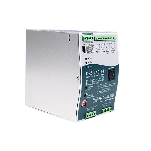 DRS-240 Intelligentes Sicherheitsschaltnetzteil, 12 V, 24 V, 36 V, 48 V, 240 W, AIl-in-einem, 1 Stück (Größe: 90–305 VAC, Farbe: 12 V _ 240 W) von BAWHO