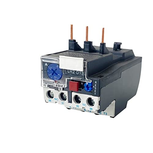 Thermisches Überlastrelais 1NO 1NC 10A Elektromotorschutz LR2-D13 D33 JR28-25 3693 1St (Color : LR2-D13, Size : 7-10A) von BAWHO