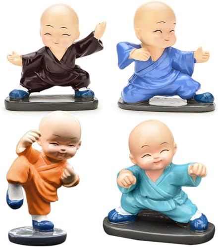 4 Stück Set Shaolin Kung Fu Mönche Budo Figuren Deko aus Kunstharz, Trophäe, Geschenk, Pokal, Ehrengabe 4 Stück Set Shaolin Kung Fu Mönche Budo Figuren Deko aus Kunstharz, Trophäe, Geschenk, Pokal, Ehrengabe von BAY