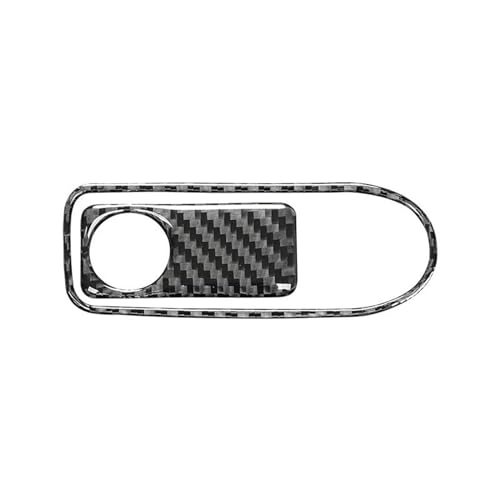 Modedesign Carbon Fiber Copilot Handschuhfach Schalter Panel Trim Abdeckung Aufkleber Für Benz C GLC Klasse W205 X253 2015-2022(Left-Hand Drive) von BAYDE