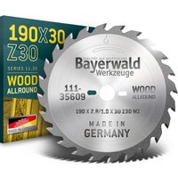 Bayerwald Werkzeuge - hm Kreissägeblatt - 190 x 2.8/1.8 x 30 Z30 wz von BAYERWALD WERKZEUGE