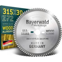 Hm Kreissägeblatt - 315 x 3.2/2.2 x 30 Z72 wz kw von BAYERWALD WERKZEUGE