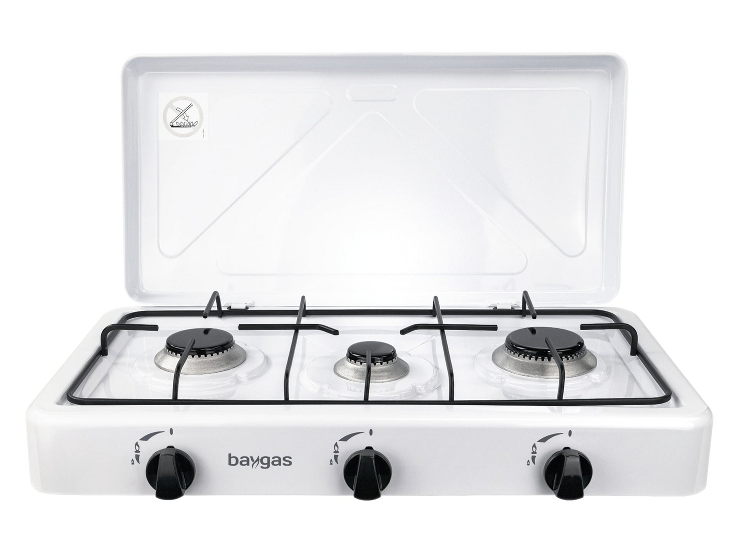 Baygas Mobiler Gaskocher Campingkocher 3 Flammig Mobiler Outdoorkocher Herd Weiß B-Ware Baygas Mobiler Gaskocher Campingkocher 3 Flammig Mobiler Outdoorkocher Herd Weiß B-Ware von BAYGAS