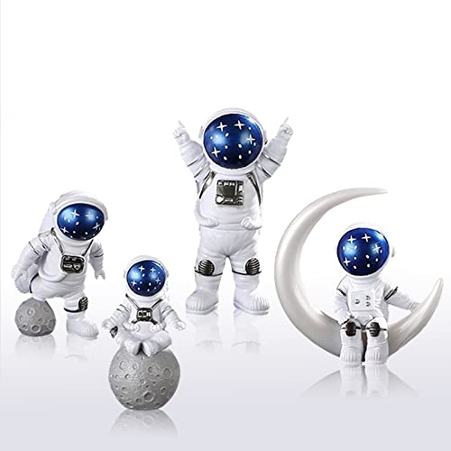 BAYINBROOK Astronauten Figur Spielzeug, Astronauten Figure, Weltraum Kinder Spielzeug, Astronauten Spielzeug, Deko Astronauten, Weltraum Party, Tortendeko Astronauten, 4pcs Set von BAYINBROOK