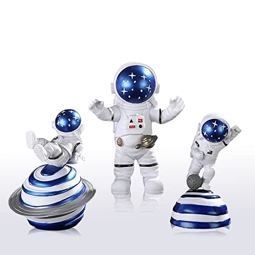 BAYINBROOK Astronauten Figur Spielzeug, Astronauten Figure, Weltraum Kinder Spielzeug, Astronauten Spielzeug, Deko Astronauten, Weltraum Party, Tortendeko Astronauten, 3pcs Set von BAYINBROOK