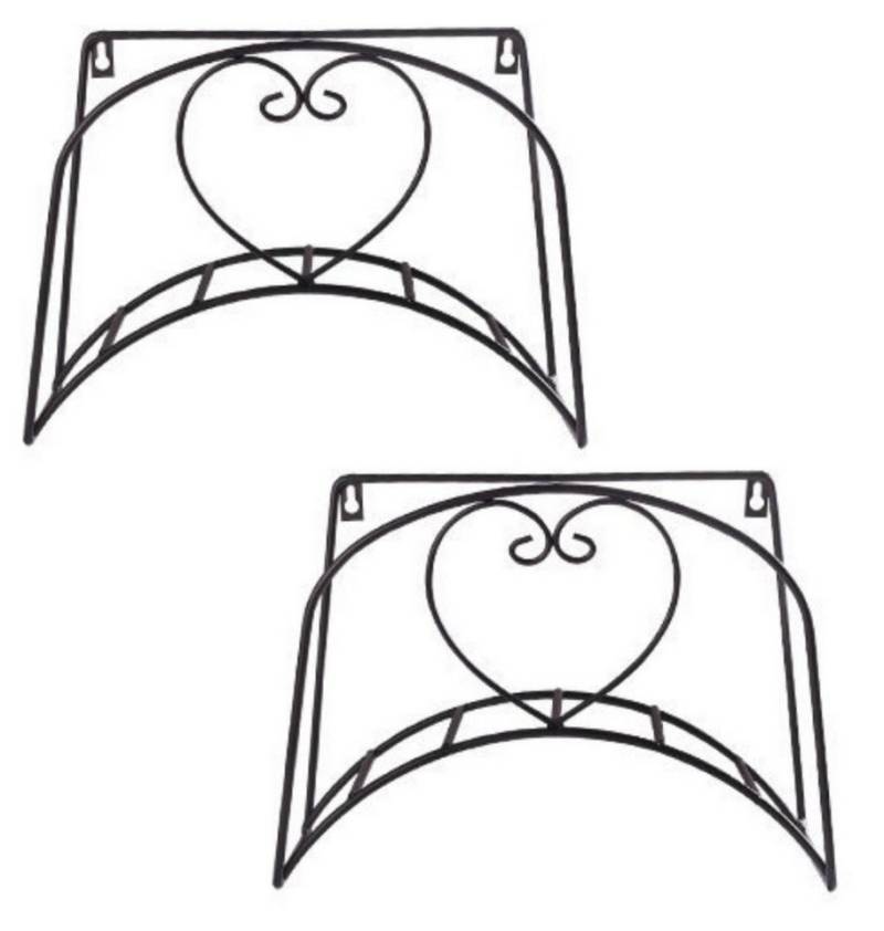 BAYLI Gartenschlauch 2er Set Gartenschlauchhalter aus Gusseisen, Wasserschlauchhalterung von Bayli