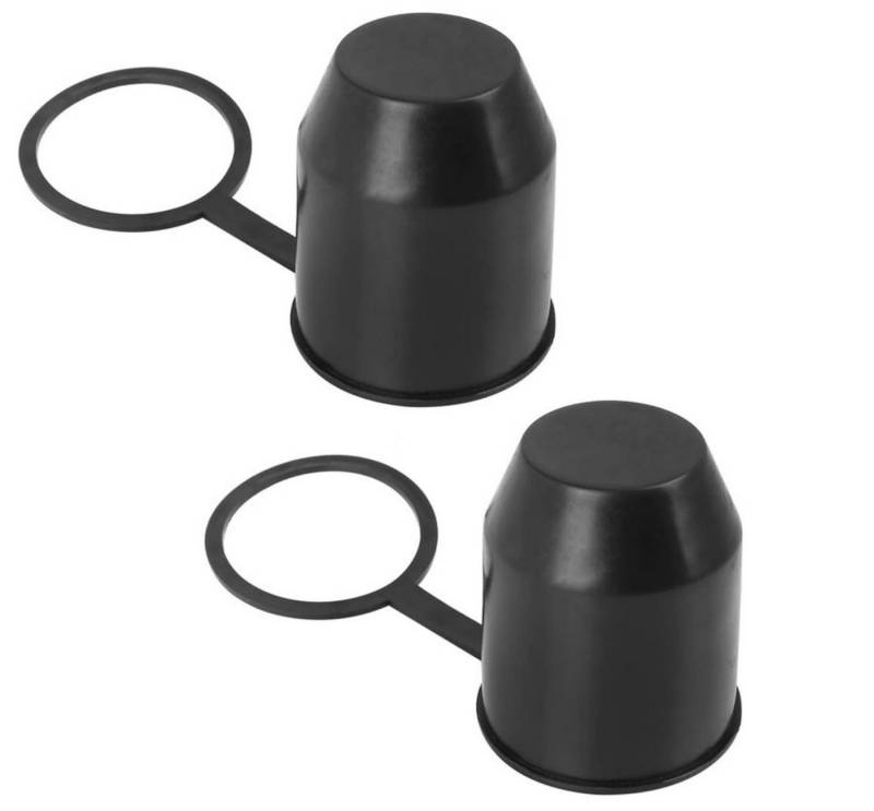 BAYLI Abdeckkappe 2er Set Anhängerkupplung Schutzkappe mit Sicherungsring, AHK Kappe von BAYLI