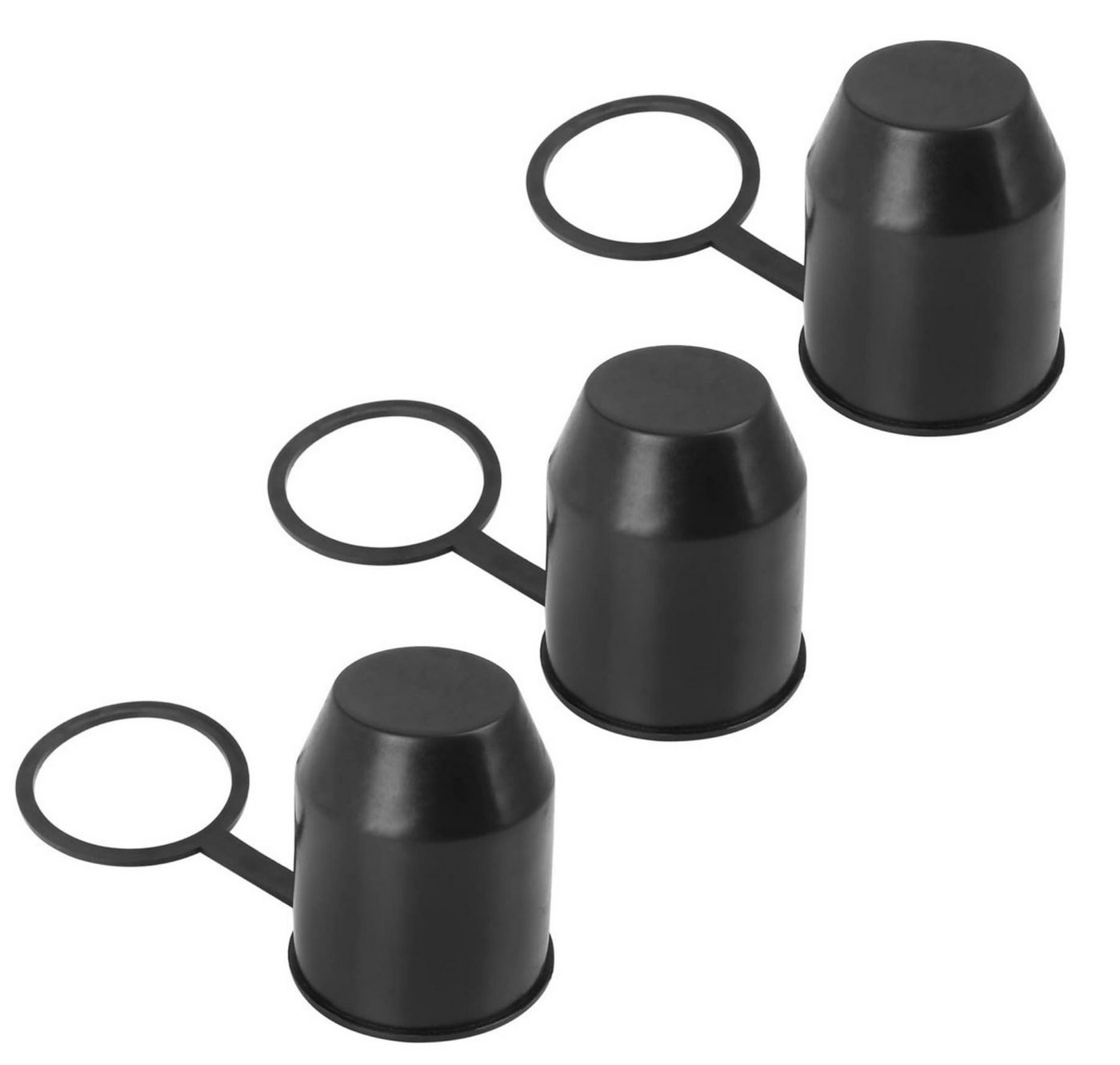 BAYLI Abdeckkappe 3 Stück Anhängerkupplung Schutzkappe mit Sicherungsring, AHK Kappe BAYLI Abdeckkappe 3 Stück Anhängerkupplung Schutzkappe mit Sicherungsring, AHK Kappe von BAYLI