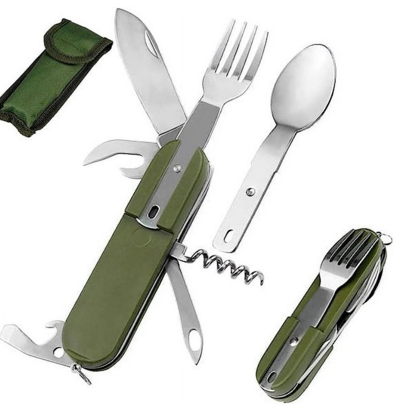 BAYLI Campinglöffel 7 in 1 Campingbesteck klappbar - Reise Besteck - Klappbesteck für BAYLI Campinglöffel 7 in 1 Campingbesteck klappbar - Reise Besteck - Klappbesteck für von BAYLI