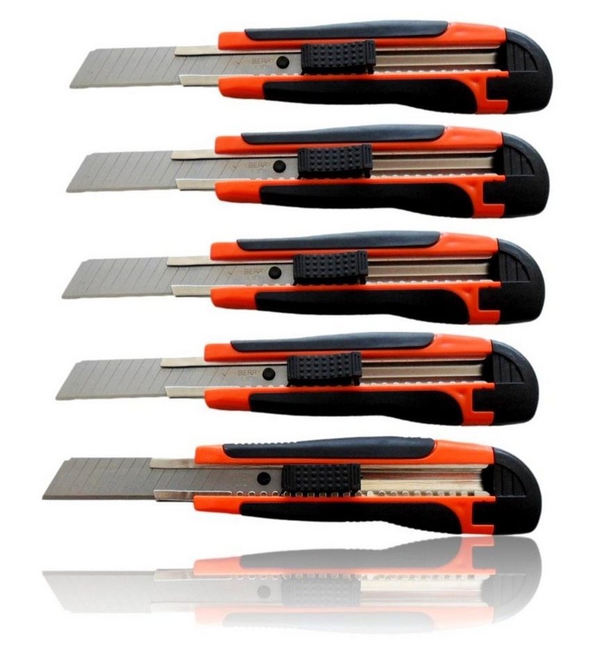 BAYLI Cuttermesser 5er Set Cuttermesser 18mm Klingenbreite, scharfe Cuttermesserklingen BAYLI Cuttermesser 5er Set Cuttermesser 18mm Klingenbreite, scharfe Cuttermesserklingen von BAYLI