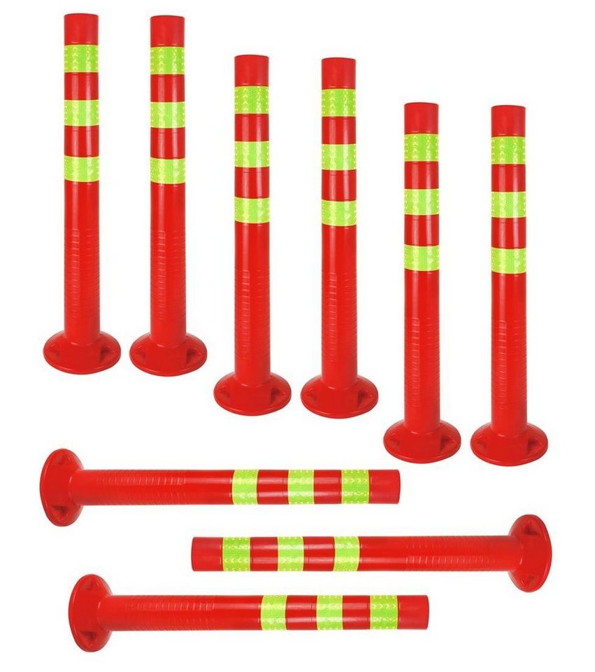 BAYLI Garage 72,5cm Absperrpfosten Poller Pfosten Leitzylinder Parkplatzsperre (9-St) von BAYLI