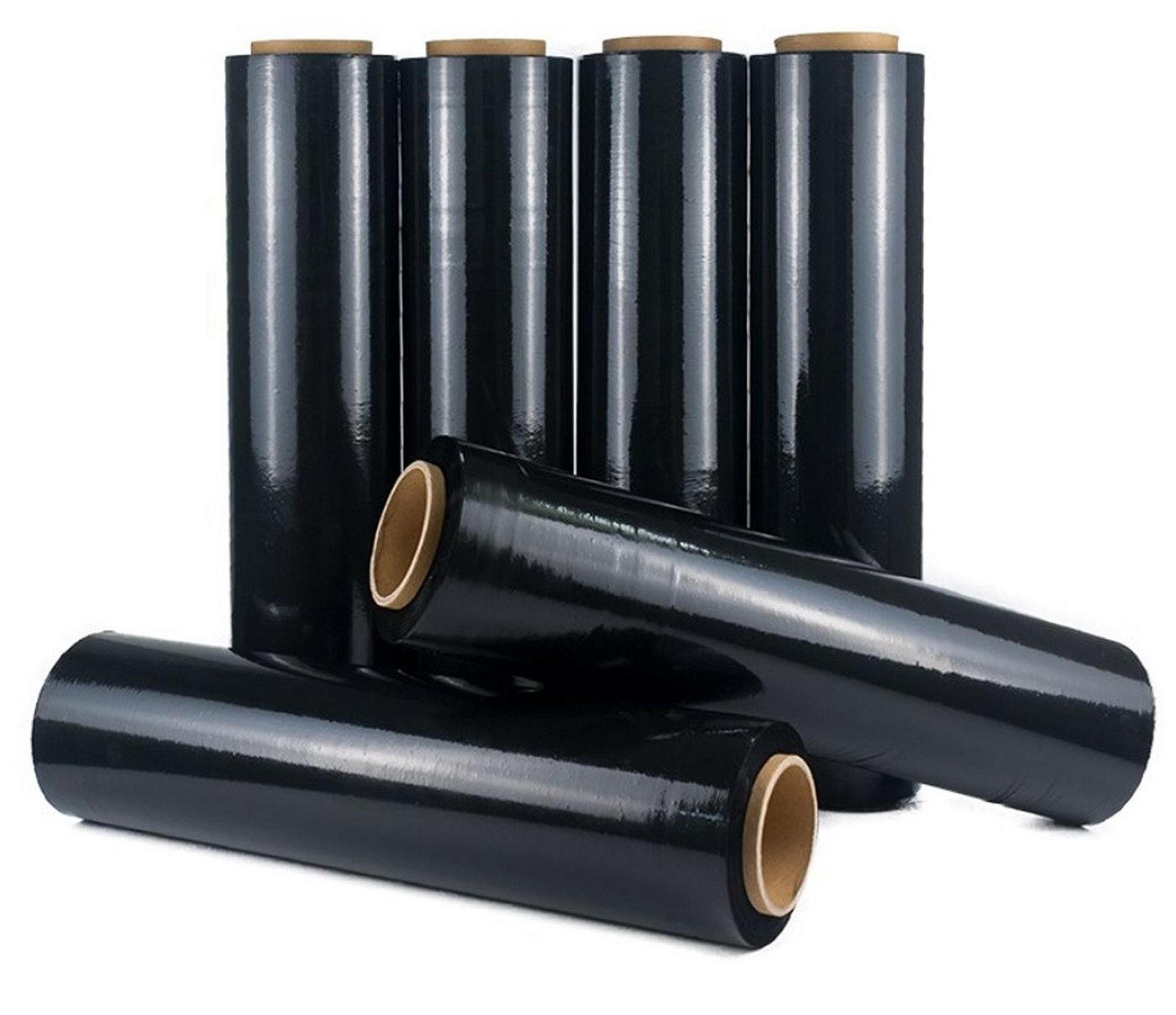 BAYLI Klebeband 6 Rollen - Stretchfolie in SCHWARZ - 500mm x 250m 23my - Palettenfolie BAYLI Klebeband 6 Rollen - Stretchfolie in SCHWARZ - 500mm x 250m 23my - Palettenfolie von BAYLI