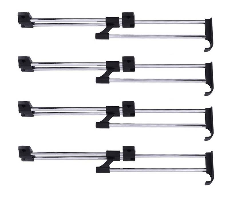 BAYLI Kleiderstange 4er Set Kleiderbügelhalter ausziehbar 30-52 cm, ausziehbare Kleidersta BAYLI Kleiderstange 4er Set Kleiderbügelhalter ausziehbar 30-52 cm, ausziehbare Kleidersta von BAYLI