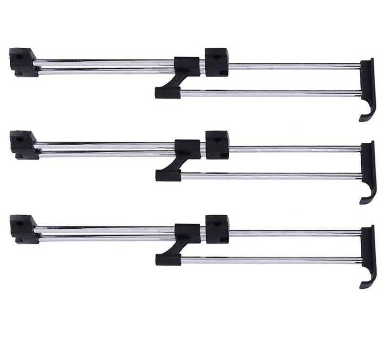 BAYLI Kleiderstange Set aus 3 x Kleiderbügelhalter ausziehbar 30-52 cm, ausziehbare Kleide BAYLI Kleiderstange Set aus 3 x Kleiderbügelhalter ausziehbar 30-52 cm, ausziehbare Kleide von BAYLI