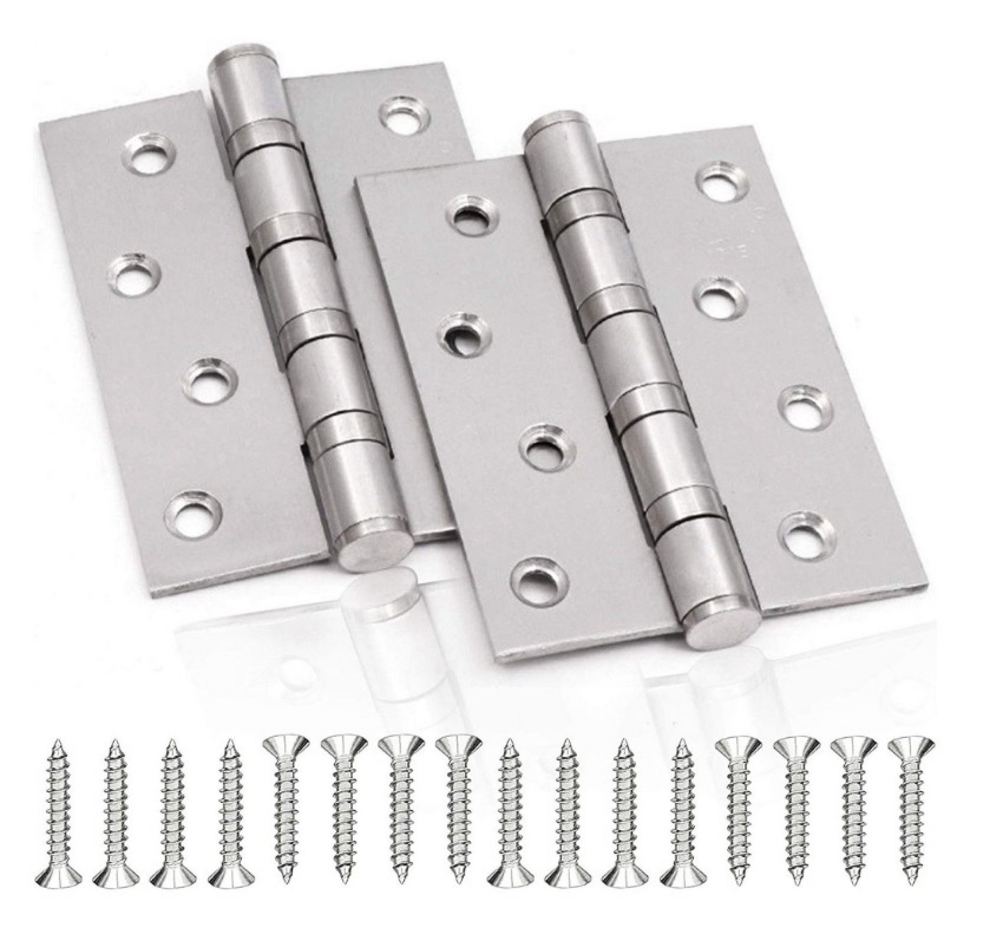 BAYLI Möbelbeschlag 2 x Edelstahl Scharniere Tor - Schwerlast Türbänder - Gartentor Edelst BAYLI Möbelbeschlag 2 x Edelstahl Scharniere Tor - Schwerlast Türbänder - Gartentor Edelst von BAYLI