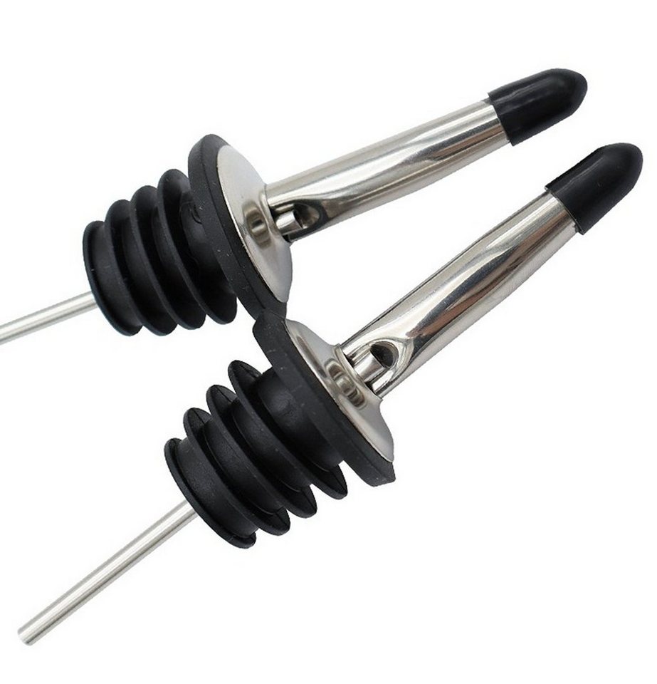 BAYLI Mörser 2er Set Edelstahl Flaschenausgießer Schnaps, Weinausgießer mit Stopfe BAYLI Mörser 2er Set Edelstahl Flaschenausgießer Schnaps, Weinausgießer mit Stopfe von BAYLI