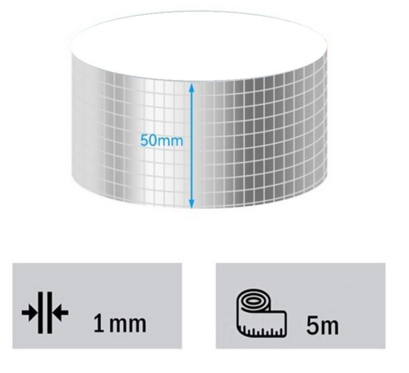 BAYLI Multitool 3 Rollen Reparatur Klebeband Wasserdicht [5m x 50mm] - Isolierband von BAYLI