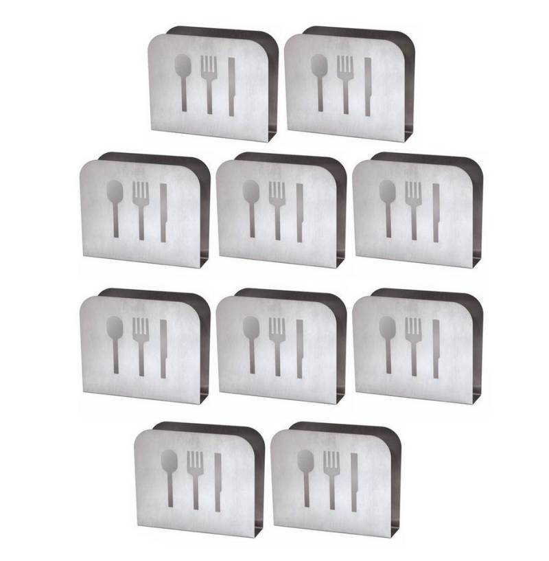 BAYLI Pizzaschneider 10er Set - Serviettenhalter aus Edelstahl, Serviettenablage für Tisch BAYLI Pizzaschneider 10er Set - Serviettenhalter aus Edelstahl, Serviettenablage für Tisch von BAYLI