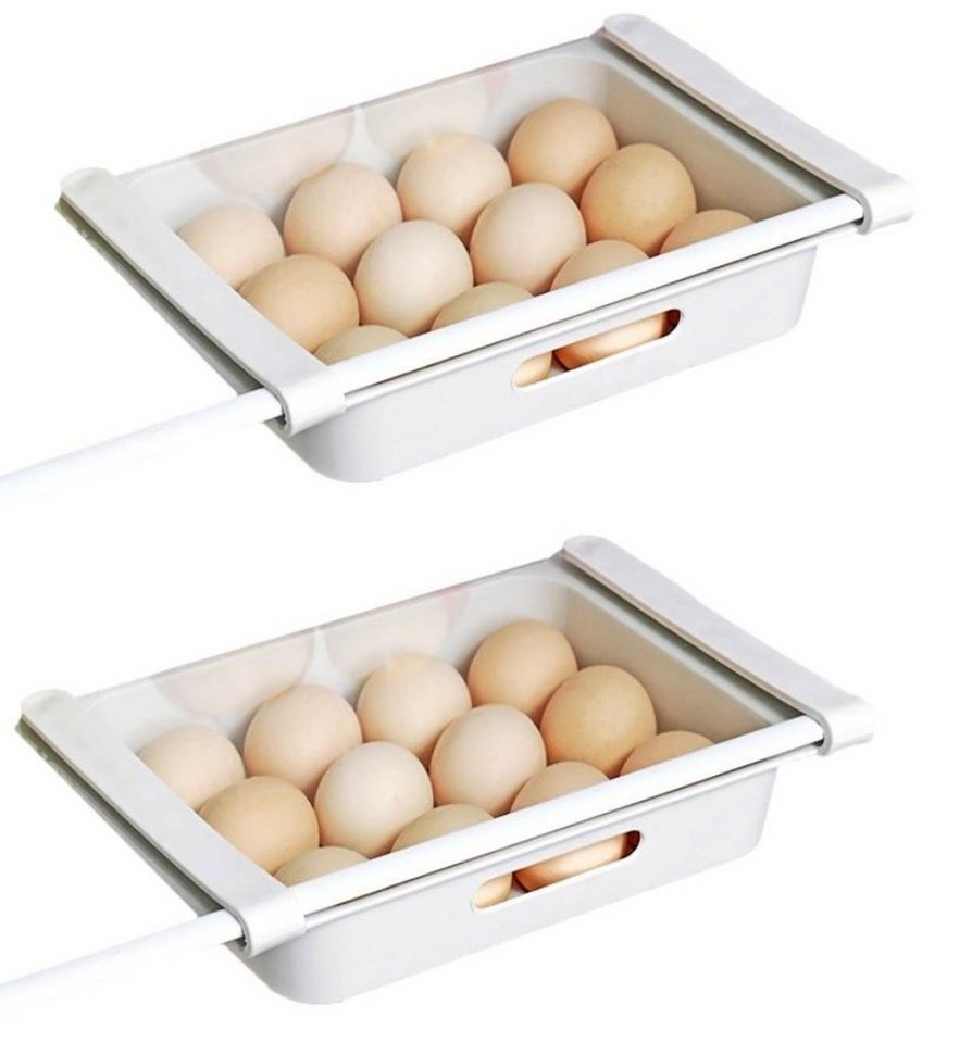 BAYLI Pizzaschneider 2er Pack Eierbehälter für Kühlschrank Eierablage Kühlschrank Organizer von BAYLI