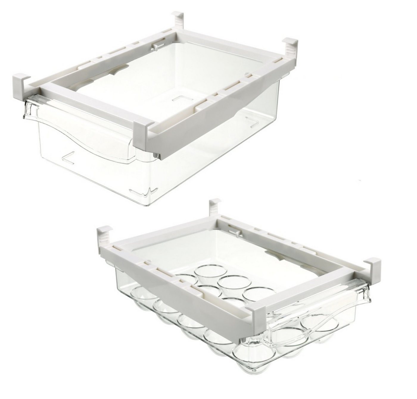BAYLI Pizzaschneider 2er Set Kühlschrank Behälter Kunststoff, 1 x Universal Zusatz Schubla BAYLI Pizzaschneider 2er Set Kühlschrank Behälter Kunststoff, 1 x Universal Zusatz Schubla von BAYLI