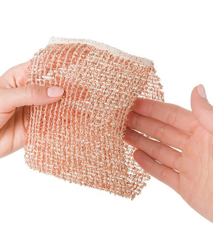 BAYLI Pizzaschneider 2er Set Kupfertücher Topfreiniger Kupfertuch Kupferlappen 15×15 cm + von BAYLI