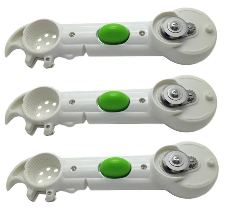 BAYLI Pizzaschneider 3er Set Flaschenöffner mit Knoblauchmühle, 7in1 Multifunktionsdosenöf BAYLI Pizzaschneider 3er Set Flaschenöffner mit Knoblauchmühle, 7in1 Multifunktionsdosenöf von BAYLI