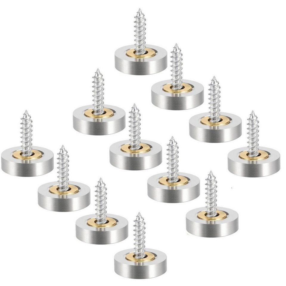 BAYLI Regal 12er Set Spiegel Schrauben mit Kappen, 16 mm Zierschrauben mit Abdeck BAYLI Regal 12er Set Spiegel Schrauben mit Kappen, 16 mm Zierschrauben mit Abdeck von BAYLI