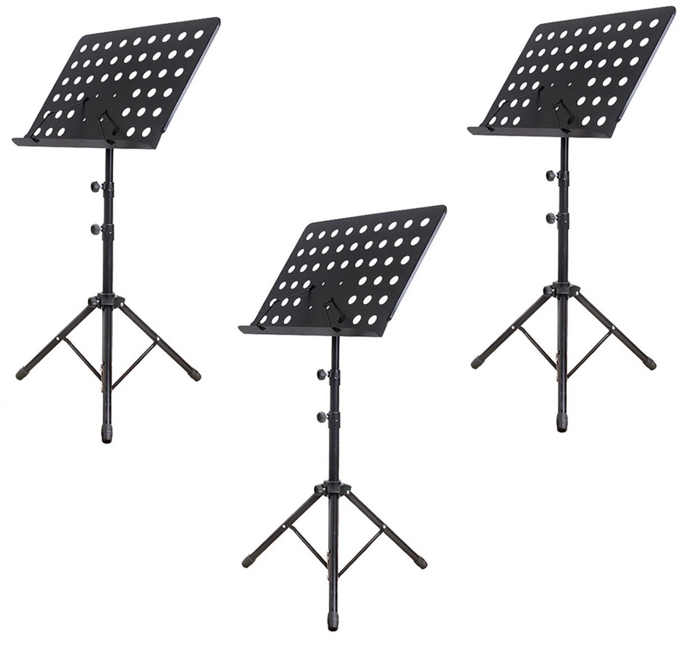BAYLI Regal 3er Set Musikständer in Schwarz, 50 - 165cm höhenverstellbarer Notens BAYLI Regal 3er Set Musikständer in Schwarz, 50 - 165cm höhenverstellbarer Notens von BAYLI