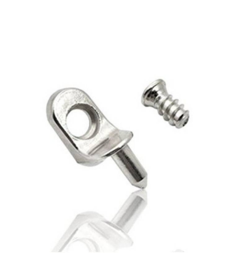 BAYLI Regal 48x Winkelbodenträger, L-Form Bodenträger 5mm mit Schraube & Zapfen von BAYLI