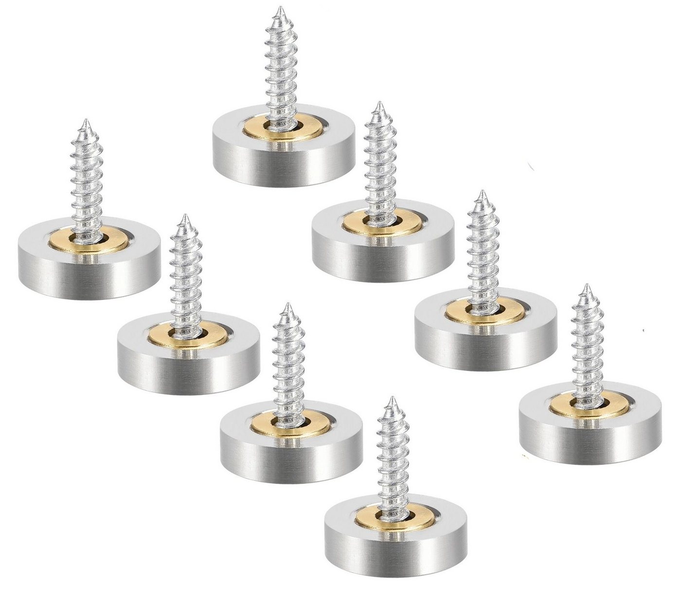 BAYLI Regal 8er Set Spiegel Schrauben mit Kappen, 16mm Zierschrauben mit Abdeckka BAYLI Regal 8er Set Spiegel Schrauben mit Kappen, 16mm Zierschrauben mit Abdeckka von BAYLI