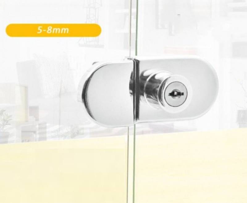 BAYLI Regal Glasschranktürschloss, Sicherheitsschloss für Glas Vitrine, Glastür von BAYLI