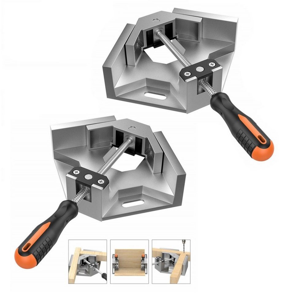 BAYLI Schraubstock 2er Set 90° Winkelspanner aus Aluminium, Winkelschraubstock für BAYLI Schraubstock 2er Set 90° Winkelspanner aus Aluminium, Winkelschraubstock für von BAYLI