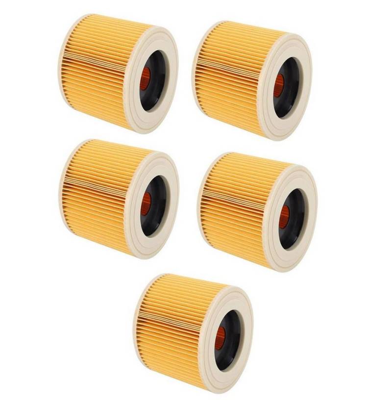 BAYLI Staubsaugerbeutel 5er Set - Kärcher Patronenfilter 6.414-552.0 inkl. Verschlussschraube von Bayli