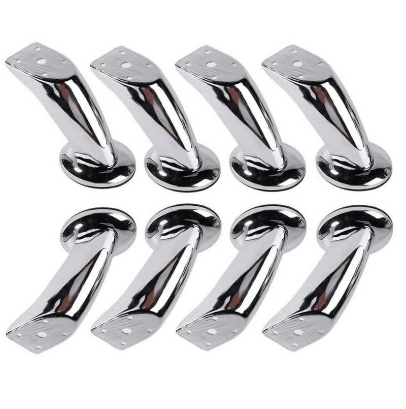 BAYLI Tischbein 8er Set Möbelbeine Metall, Schrankfüße [Höhe-12 cm], Beine für Sofas von BAYLI