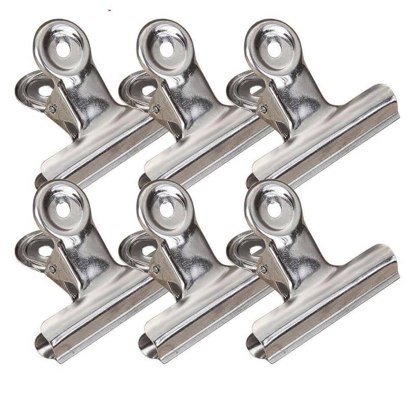 BAYLI Pizzaschneider 10 Stück kleine Verschlussclips Metall, 38mm Tüten Clips, Brief von BAYLI