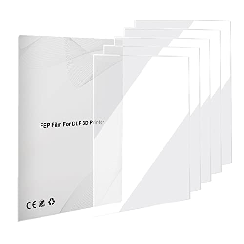 BAYORE 5 Stück FEP Folienblatt 140 X 200 Mm Durchlässigkeitsstärke 0 15 Mm Dicke Für UV DLP-3D Drucker LCD von BAYORE