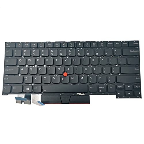 BAYORE Original US Layout Englische Tastatur Mit Hintergrundbeleuchtung Für Thinkpad T490S T495S Laptop Schwarz Tastaturzubehör US Layout Tastatur von BAYORE