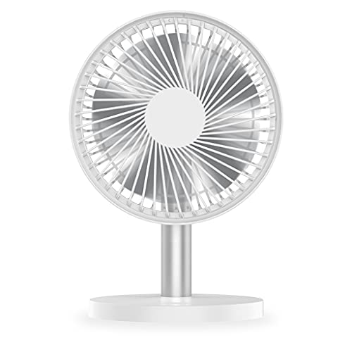 BAYORE USB Schreibtischventilator Tragbarer Tischventilator 100° Drehung 3 Geschwindigkeiten Stark 2000 MAh Leise Für Zuhause Büro USB Schreibtischventilator von BAYORE