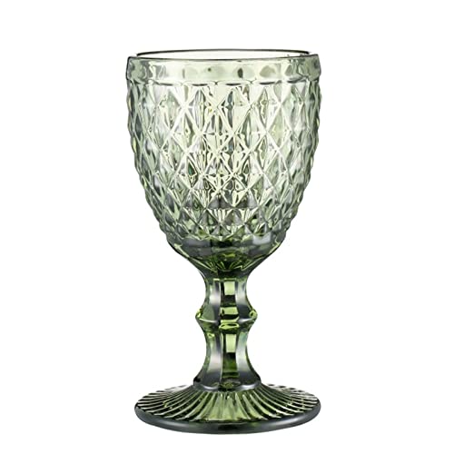 BAYORE Weinglas Farbiger Kelch Vintage Muster Geprägte Gläser Kelche Für Party Hochzeit Jahrestag Restaurant Glaskelch 12er Set von BAYORE