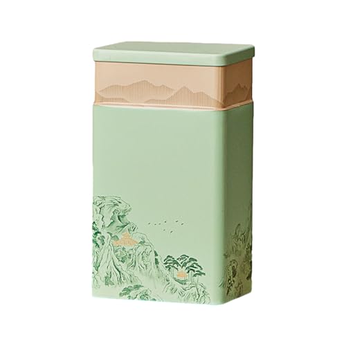 Kompakte Teedose Aus Weißblech Traditionelle Chinesische Kultur Kompaktes Vorratsglas Versiegelte Aufbewahrungsbox Für Jede Umgebung Chinesische Teedose von BAYORE