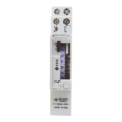 Mechanischer 24-Stunden Programmierbarer Din Timer Schalter 110–240 V 16 A Angriffsgerät Mechanischer 24-Stunden Programmierbarer Din Timer Schalter 110–240 V 16 A Angriffsgerät von BAYORE