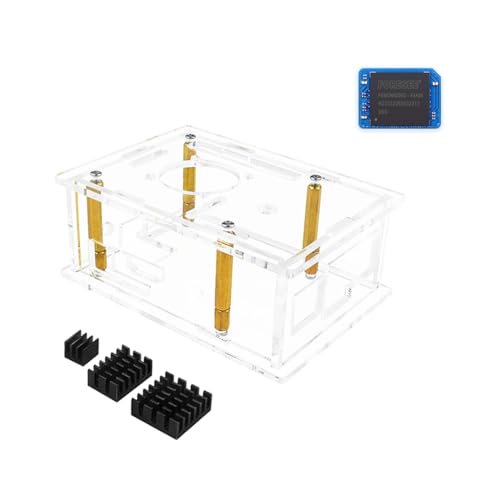 Transparente Gehäuseabdeckung Für OrangePi 3B Gehäuse Acrylgehäuse Transparente Box Mit Lüfter Aluminium Kühlkörper Acrylgehäuse Box Für OrangePi 3B Transparentes Schutzhüllengehäuse von BAYORE