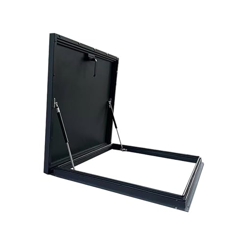 BAYTEWJX Dachluke aus verzinktem Stahl Ausstieg Dachluke Großes Dachausstiegsfenster für Keller Wellhead Dachboden Keller.(ID55x55cm) von BAYTEWJX