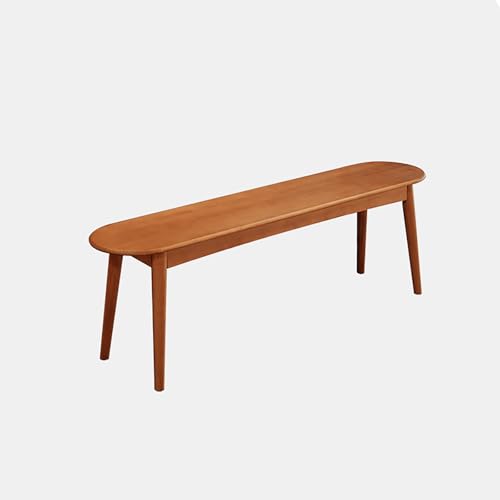 BAYTEWJX Esstischbank Modern,Holz Fußende Bettes Bank,Küchenbank Wohnzimmerbank,für Schlafzimmer Flur Eingang.(Red Walnut,100x30x45cm) von BAYTEWJX