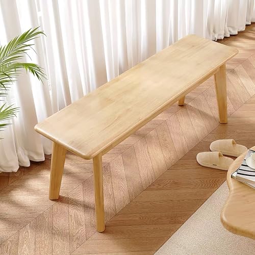 BAYTEWJX Esstischbank Modern Küchenbank Wohnzimmerbank Holzhocker für den Innenbereich für Küche Flur Schlafzimmer.(Original Wood,100x30x45cm) von BAYTEWJX