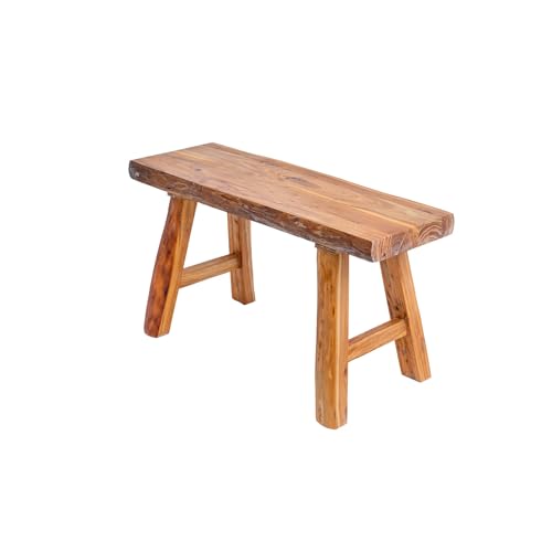 BAYTEWJX Esszimmerbank Sitzbank Sitzbank 2-Sitzer Essbank Holzbank Küchenbank Wohnzimmerbank für Wohnzimmer Küche Eingang.(50x26x45cm) von BAYTEWJX
