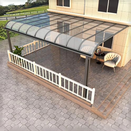 BAYTEWJX Gewächshausplatte Stegplatten Dachplatte Gewächshausplatten Einfach zu Montieren Nicht Leicht zu Verformen für Terrassen Trennwände Markisen usw.(Transparent,155x300cm) von BAYTEWJX