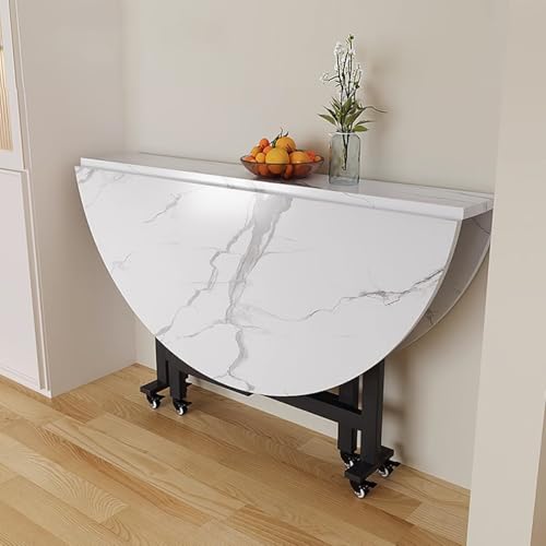 BAYTEWJX Klappbarer Küchentisch Vielseitiger Tisch Holzklapptisch Ausziehbarer Esstisch mit Rädern für Esszimmer Wohnzimmer.(180x23x75cm) von BAYTEWJX